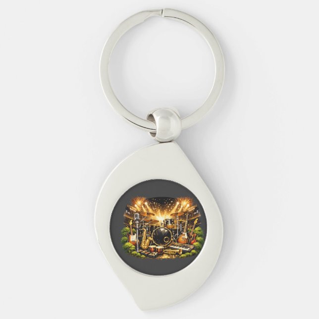 Musical Equipment Key Ring (Front)