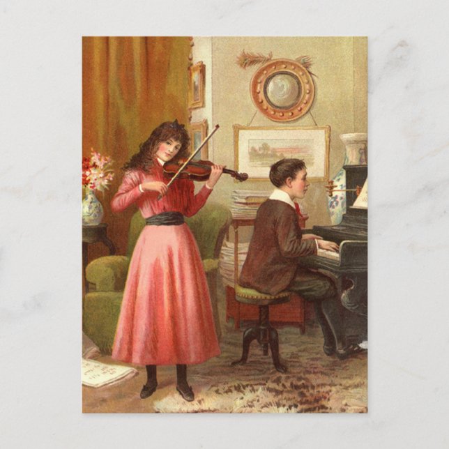 Musical Evening Postcard (Front)