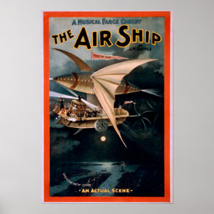 Musical Farce Comedy, The Air Ship Theatre Poster