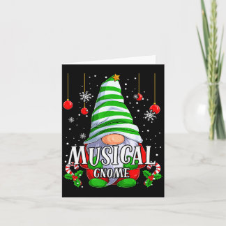 Musical Gnome Christmas Pajamas Matching Family Gr Card