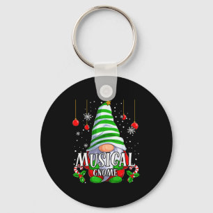 Musical Gnome Christmas Pajamas Matching Family Gr Key Ring