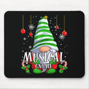 Musical Gnome Christmas Pajamas Matching Family Gr Mouse Mat