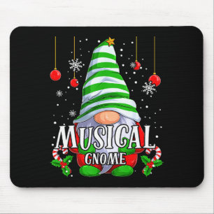 Musical Gnome Christmas Pajamas Matching Family Gr Mouse Mat