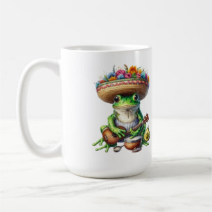 Musical Green Frog Coffee Mug