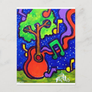 Musical Greetings by piliero Postcard