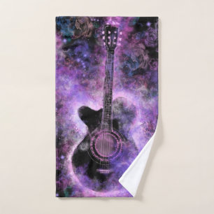 Musical Guitar Bath Towels