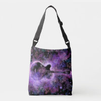 Musical Guitar Crossbody Bag or Tote Bag