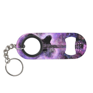 Musical Guitar Keychain Bottle Opener