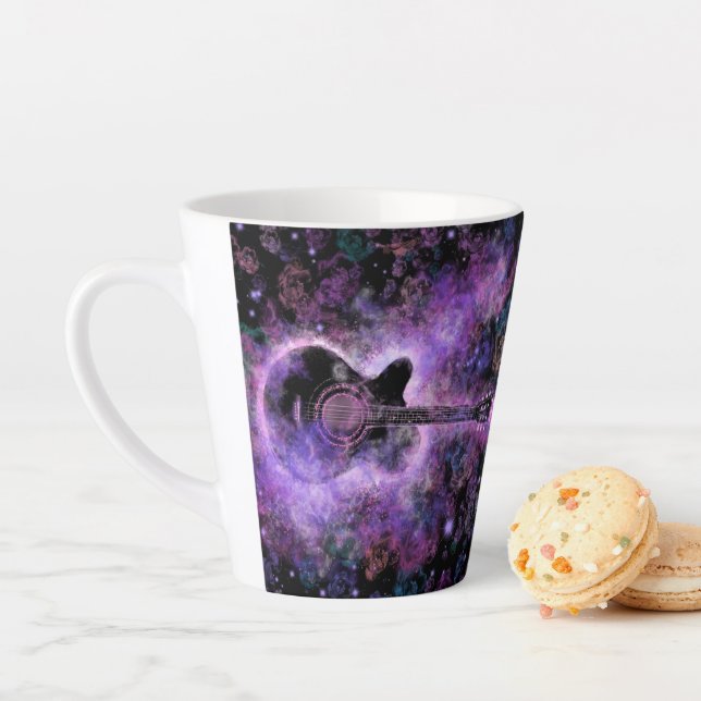 Musical Guitar Latte Mug (In Situ)