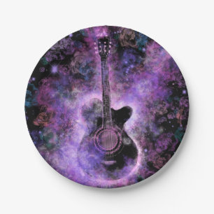 Musical Guitar Party Paper Plates