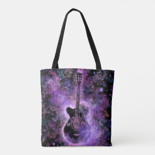 Musical Guitar Tote Bags