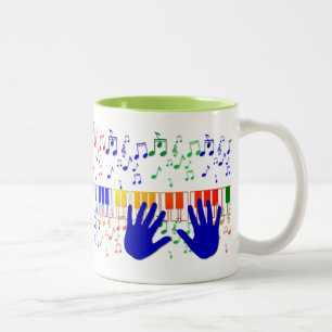 Musical Hands Two-Tone Coffee Mug