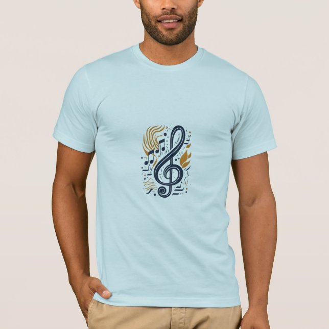 musical Harmonious Notes T-Shirt (Front)