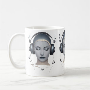 Musical Headphones Coffee Mug