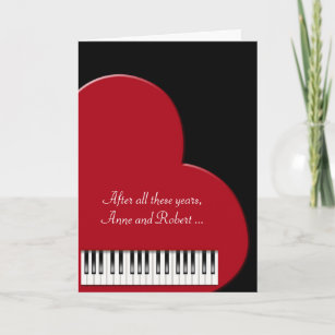 Musical Heart Anniversary Card