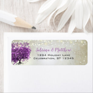Musical Heart Leafed Tree Plum Return Address