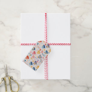 Musical hearts gift tags