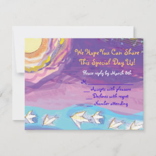 MUSICAL HEMSA Bar Bat Mitzvah Reply Card