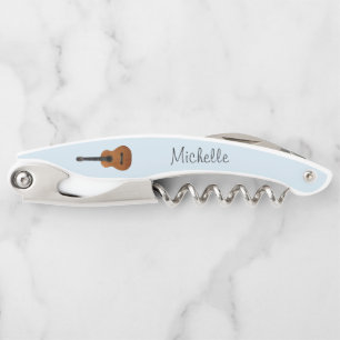 Musical Instrument Acoustic Guitar Blue Corkscrew