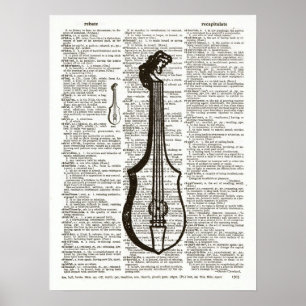 Musical Instrument Dictionary Art Poster
