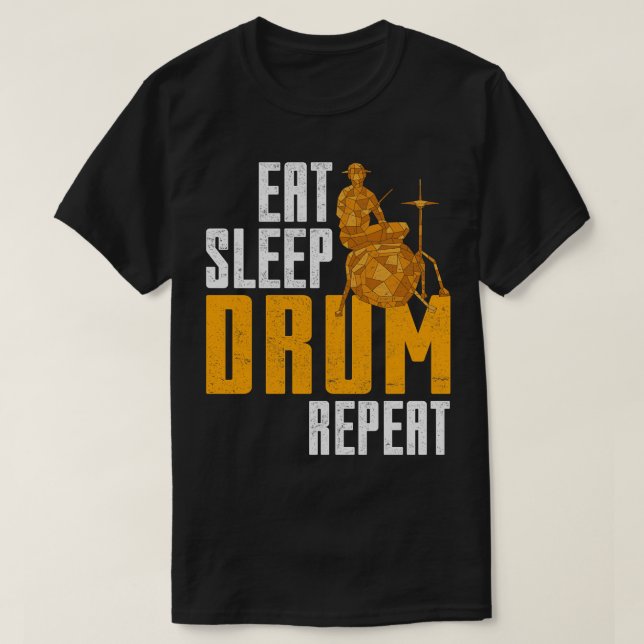 Musical Instrument Drumsticks Music Drums T-Shirt (Design Front)