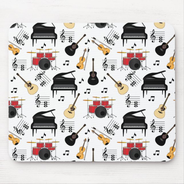 Musical Instrument Extravaganza Mouse Mat (Front)