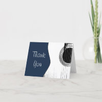 Musical Instrument Guitar Navy Blue Abstract