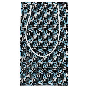 Musical Instrument pattern 01x4.b Black Small Gift Bag