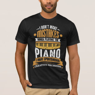 Musical Instrument Player Funny Pianist Keyboard T-Shirt