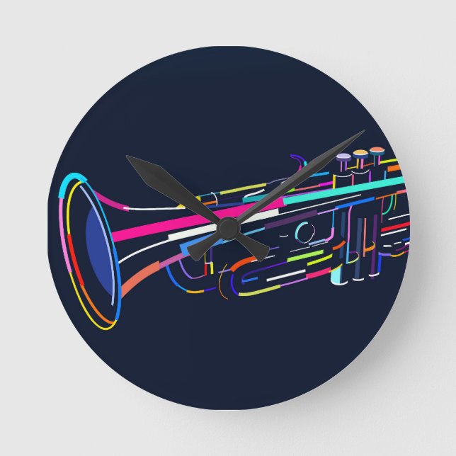  Musical instrument Round Clock (Front)