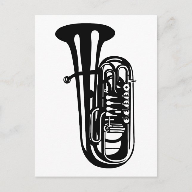 Musical instrument tuba - Musicians designs Postcard (Front)