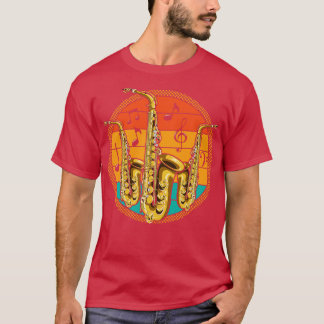 Musical Instrument Vintage Saxophone T-Shirt