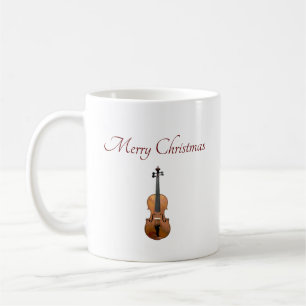Musical Instrument Violin Christmas Coffee Mug