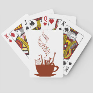 Musical Instruments And Notes Playing Cards