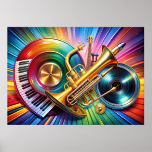 Musical Instruments Art Poster