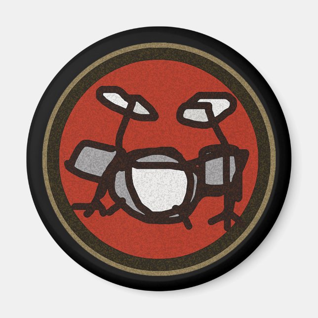 musical instruments ~ drums magnet (Front)