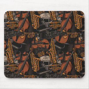 Musical Instruments Everywhere Mouse Mat