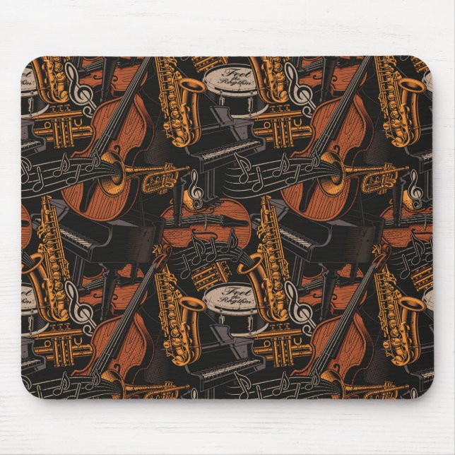 Musical Instruments Everywhere Mouse Mat (Front)