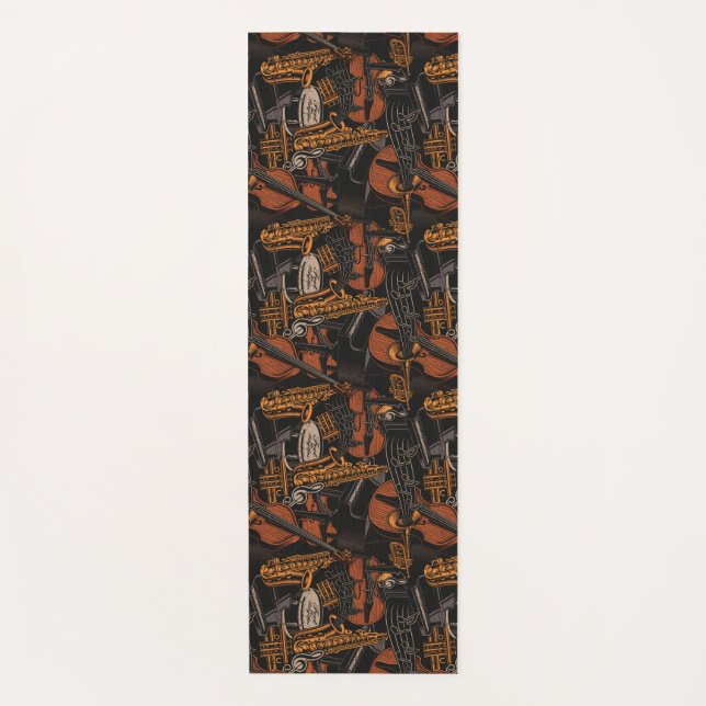 Musical Instruments Everywhere Yoga Mat (Front)