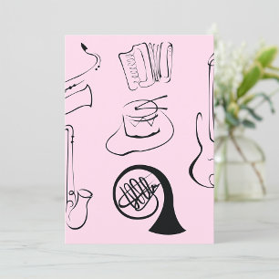 Musical Instruments Invitation