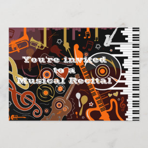 Musical Instruments Invitation