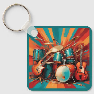Musical Instruments Key Ring
