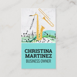 Musical Instruments   Musical Notes Business Card