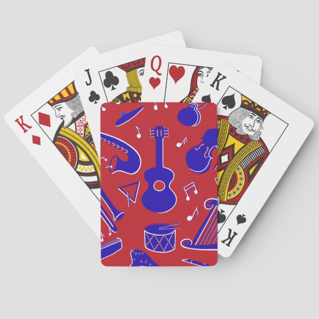 Musical Instruments Playing Cards (Back)