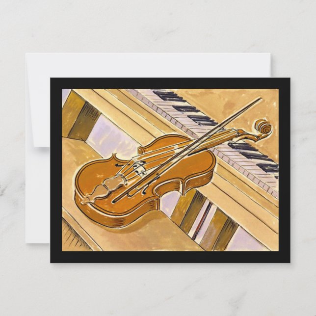 Musical Instruments Recital Or Party INVITATION (Front)