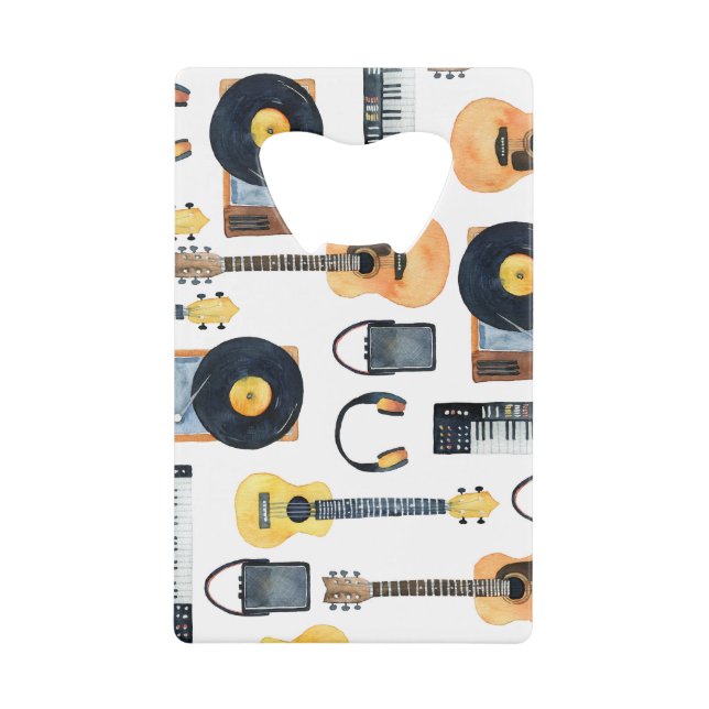 Musical Instruments: Seamless Watercolor (Front)