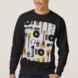 Musical Instruments: Seamless Watercolor Sweatshirt