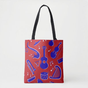 Musical Instruments Tote Bag