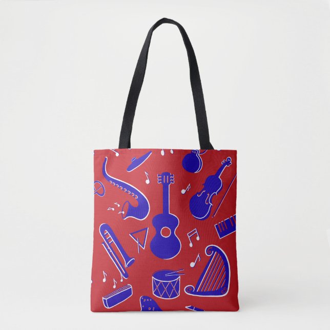 Musical Instruments Tote Bag (Front)