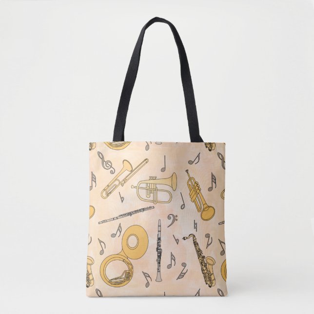 Musical Instruments Tote Bag (Front)